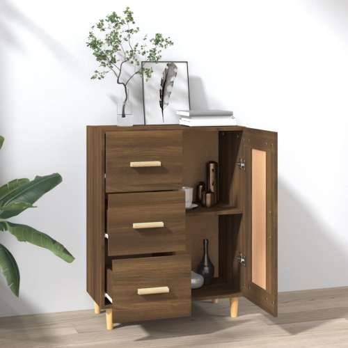 Komoda boja smeđeg hrasta 69,5 x 34 x 90 cm konstruirano drvo - Smeđi hrast 1 Cijena