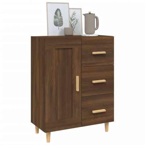 Komoda boja smeđeg hrasta 69,5 x 34 x 90 cm konstruirano drvo - Smeđi hrast 1 Cijena
