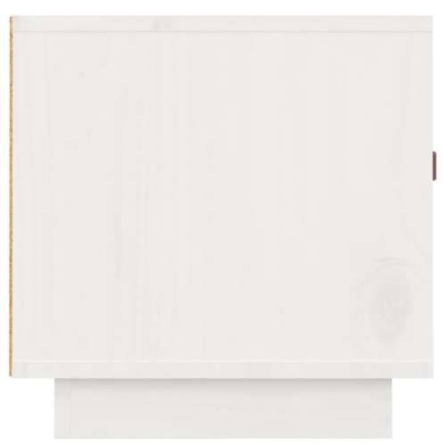 TV ormarić bijeli 80 x 34 x 35 cm od masivne borovine - Bijela 1 Cijena