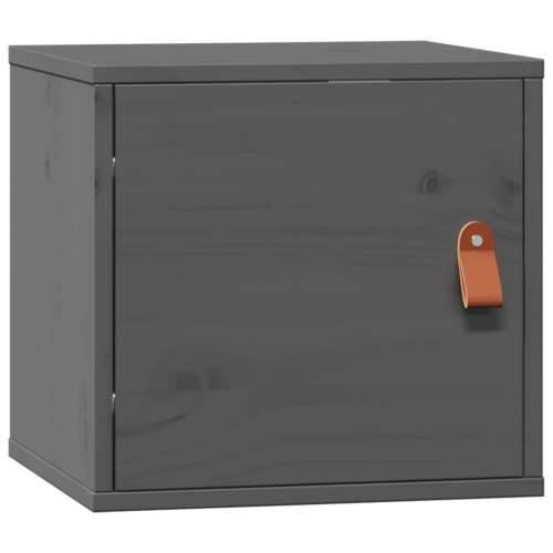 Zidni ormarić sivi 31,5 x 30 x 30 cm od masivne borovine - Siva 1 Cijena