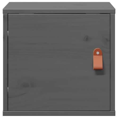 Zidni ormarić sivi 31,5 x 30 x 30 cm od masivne borovine - Siva 1 Cijena