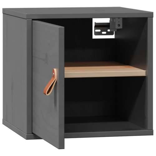 Zidni ormarić sivi 31,5 x 30 x 30 cm od masivne borovine - Siva 1 Cijena