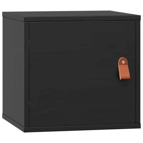 Zidni ormarić crni 31,5 x 30 x 30 cm od masivne borovine - Crna 1 Cijena