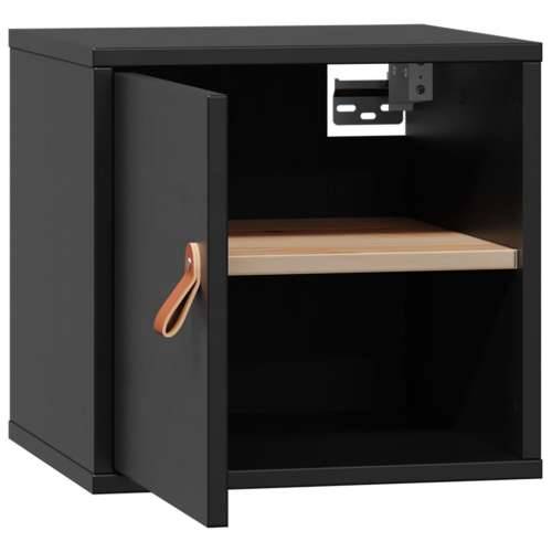 Zidni ormarić crni 31,5 x 30 x 30 cm od masivne borovine - Crna 1 Cijena