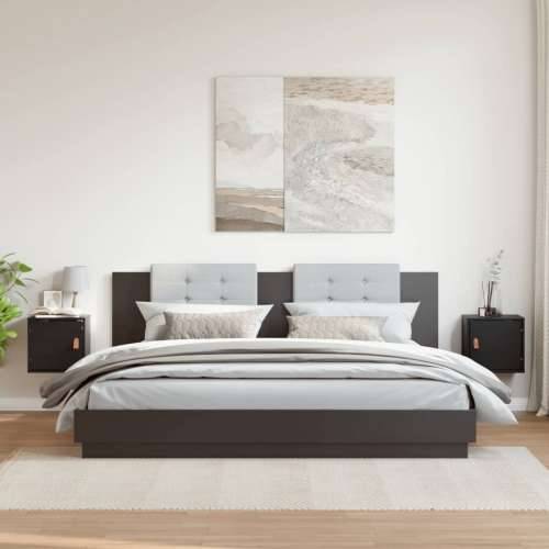 Zidni ormarići 2 kom crni 31,5 x 30 x 30 cm od masivne borovine - Crna 2 1 Cijena