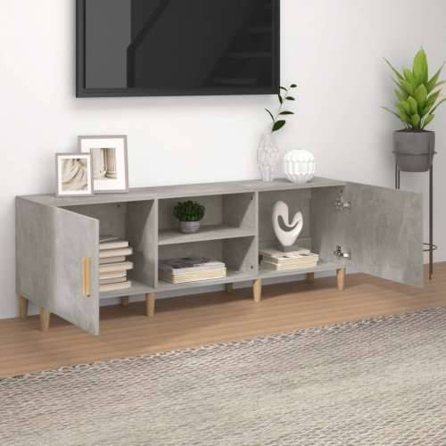 TV ormarić boja betona 150 x 30 x 50 cm od konstruiranog drva - Beton siva 1 Cijena