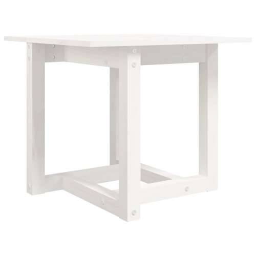 Stolić za kavu bijeli 50 x 50 x 45 cm od masivne borovine - Bijela 50 x 50 x 45 cm 1 Cijena