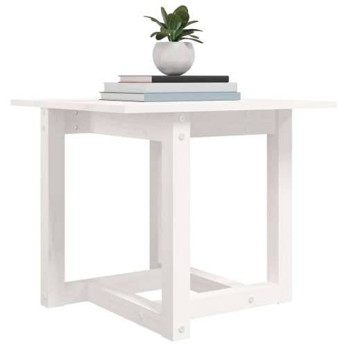 Stolić za kavu bijeli 50 x 50 x 45 cm od masivne borovine - Bijela 50 x 50 x 45 cm 1 Cijena