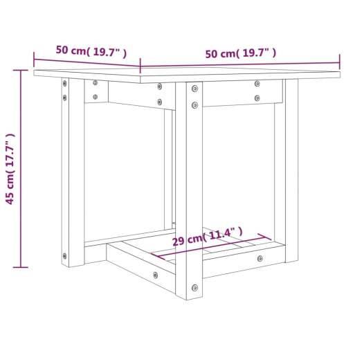 Stolić za kavu bijeli 50 x 50 x 45 cm od masivne borovine - Bijela 50 x 50 x 45 cm 1 Cijena