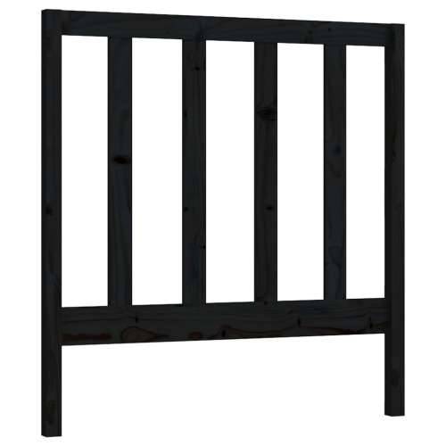 Uzglavlje za krevet crno 95 x 4 x 100 cm od masivne borovine - Crna 95 x 100 cm 1 Cijena
