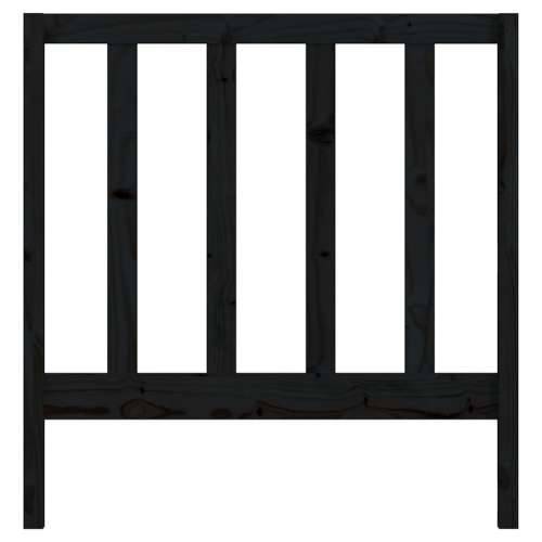 Uzglavlje za krevet crno 95 x 4 x 100 cm od masivne borovine - Crna 95 x 100 cm 1 Cijena