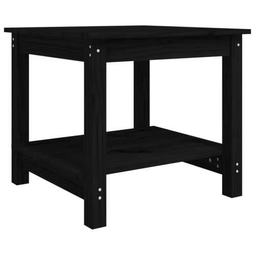Stolić za kavu crni 50 x 50 x 45 cm od masivne borovine - Crna 50 x 50 x 45 cm 1 Cijena