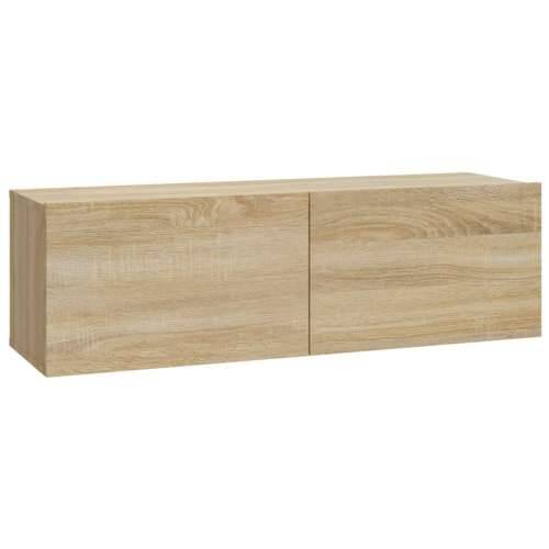Zidni TV ormarići 4 kom hrasta sonome 100 x 30 x 30 cm drveni - sonoma hrast 4 100 cm Cijena