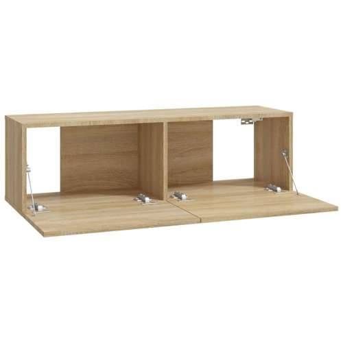 Zidni TV ormarići 4 kom hrasta sonome 100 x 30 x 30 cm drveni - sonoma hrast 4 100 cm Cijena
