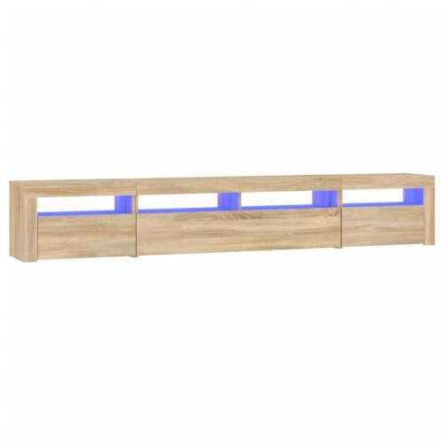 TV ormarić s LED svjetlima boja hrasta sonome 240x35x40 cm - sonoma hrast 1 240 cm Cijena