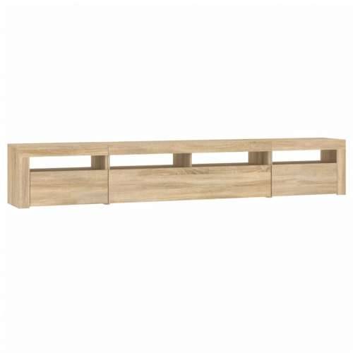 TV ormarić s LED svjetlima boja hrasta sonome 240x35x40 cm - sonoma hrast 1 240 cm Cijena