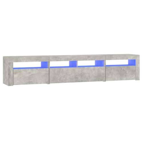TV ormarić s LED svjetlima siva boja betona 210x35x40 cm - Beton siva 1 210 cm Cijena