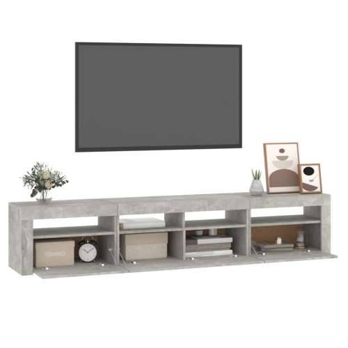TV ormarić s LED svjetlima siva boja betona 210x35x40 cm - Beton siva 1 210 cm Cijena
