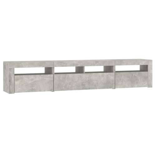 TV ormarić s LED svjetlima siva boja betona 210x35x40 cm - Beton siva 1 210 cm Cijena