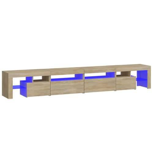 TV ormarić s LED svjetlima boja hrasta sonome 260x36,5x40 cm - sonoma hrast 1 260 cm Cijena