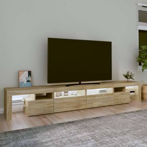 TV ormarić s LED svjetlima boja hrasta sonome 260x36,5x40 cm - sonoma hrast 1 260 cm Cijena