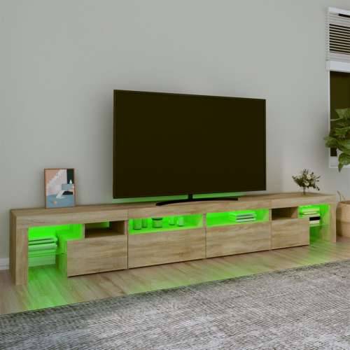 TV ormarić s LED svjetlima boja hrasta sonome 260x36,5x40 cm - sonoma hrast 1 260 cm Cijena