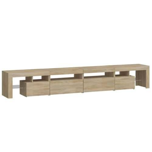 TV ormarić s LED svjetlima boja hrasta sonome 260x36,5x40 cm - sonoma hrast 1 260 cm Cijena
