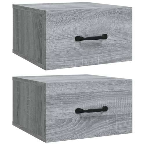 Zidni noćni ormarići 2 kom boja sivog hrasta sonome 35x35x20 cm   - Sivi hrast sonoma 2 Cijena