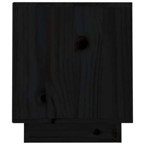 TV ormarić crni 70 x 34 x 40 cm od masivne borovine - Crna 1 Cijena