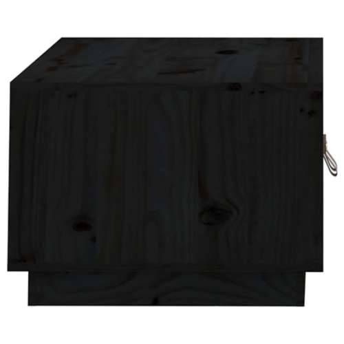 Stolić za kavu crni 80 x 50 x 35 cm od masivne borovine - Crna 1 Cijena