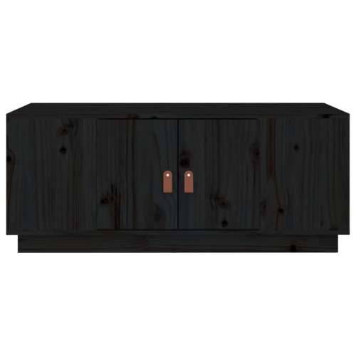 Stolić za kavu crni 100 x 50 x 41 cm od masivne borovine - Crna 1 Cijena