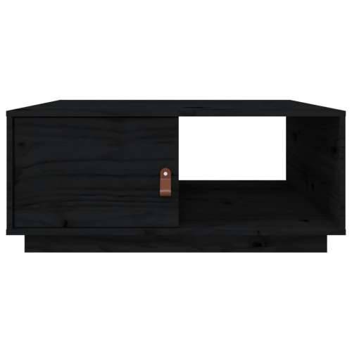 Stolić za kavu crna 80 x 50 x 35,5 cm od masivne borovine - Crna 1 Cijena