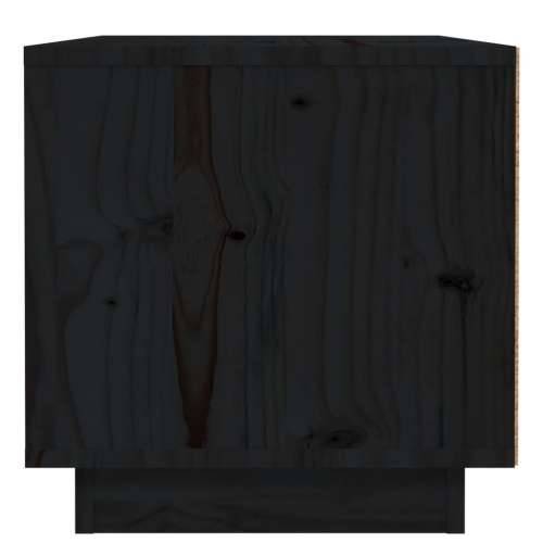 Noćni ormarić crna 40 x 34 x 35 cm od masivne borovine - Crna 1 Cijena