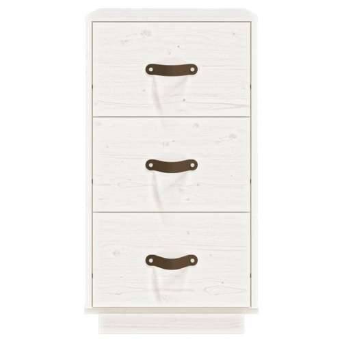 Noćni ormarići 2 kom bijeli 40x40x75 cm od masivne borovine - Bijela 2 Cijena