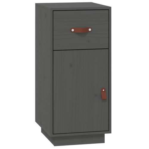 Komoda siva 34 x 40 x 75 cm od masivne borovine - Siva 1 Cijena