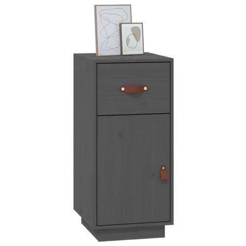 Komoda siva 34 x 40 x 75 cm od masivne borovine - Siva 1 Cijena