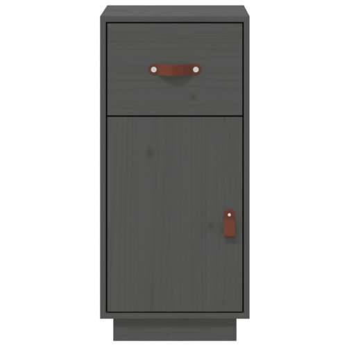 Komoda siva 34 x 40 x 75 cm od masivne borovine - Siva 1 Cijena