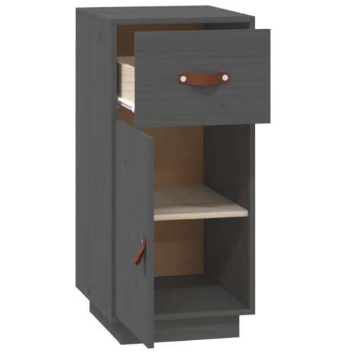 Komoda siva 34 x 40 x 75 cm od masivne borovine - Siva 1 Cijena