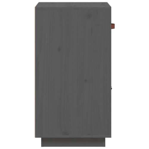Komoda siva 34 x 40 x 75 cm od masivne borovine - Siva 1 Cijena