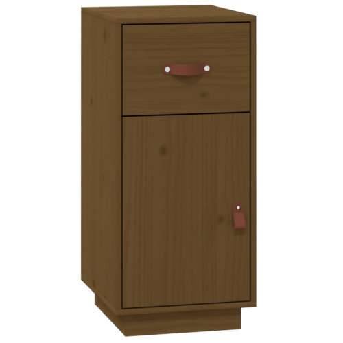 Komoda smeđa boja meda 34 x 40 x 75 cm od masivne borovine - boja meda 1 Cijena