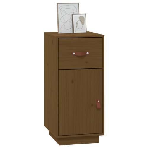 Komoda smeđa boja meda 34 x 40 x 75 cm od masivne borovine - boja meda 1 Cijena