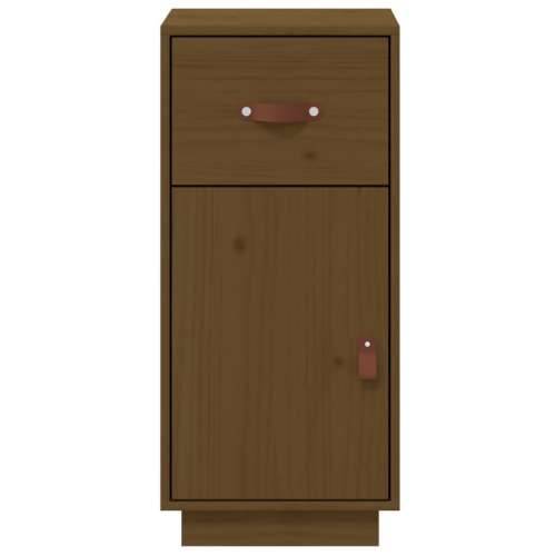 Komoda smeđa boja meda 34 x 40 x 75 cm od masivne borovine - boja meda 1 Cijena