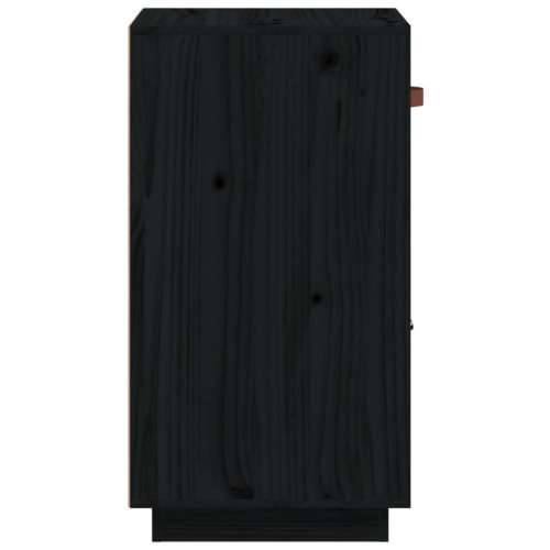 Komoda crna 34 x 40 x 75 cm od masivne borovine - Crna 1 Cijena