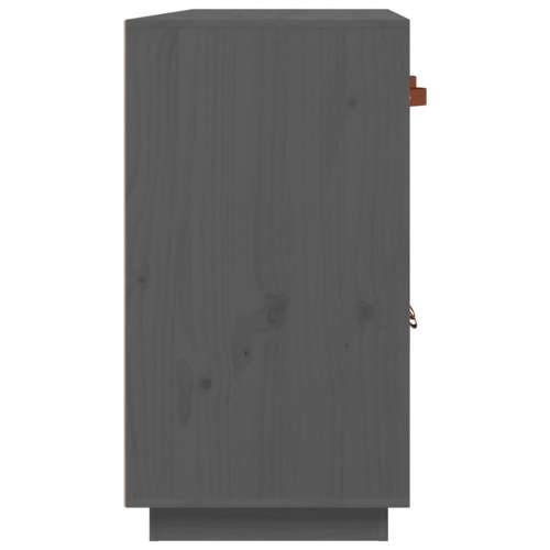 Komoda siva 98,5x40x75 cm od masivne borovine - Siva 1 Cijena