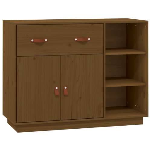 Komoda smeđa boja meda 98,5x40x75 cm od masivne borovine - boja meda 1 Cijena