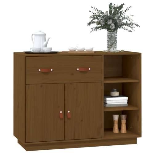 Komoda smeđa boja meda 98,5x40x75 cm od masivne borovine - boja meda 1 Cijena