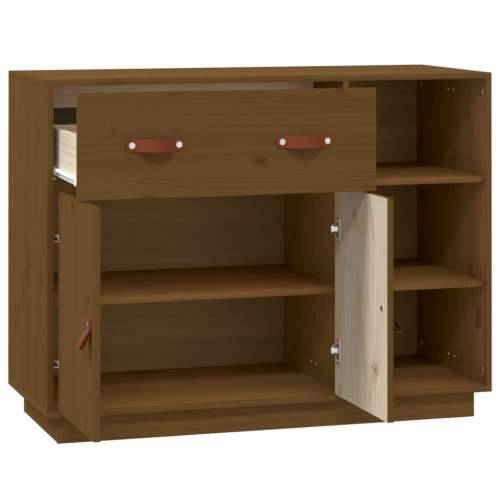Komoda smeđa boja meda 98,5x40x75 cm od masivne borovine - boja meda 1 Cijena