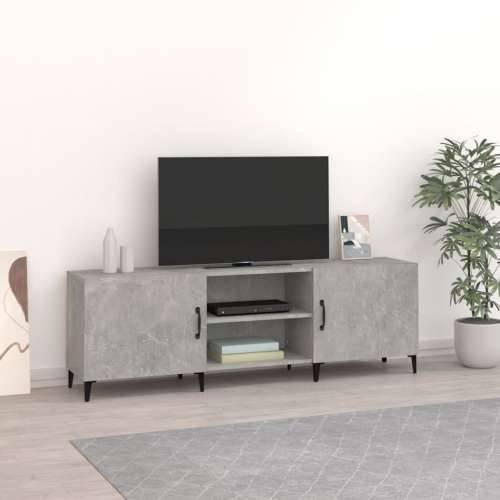 TV ormarić boja betona 150x30x50 cm od konstruiranog drva - Beton siva 1 Cijena