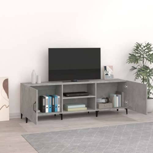 TV ormarić boja betona 150x30x50 cm od konstruiranog drva - Beton siva 1 Cijena