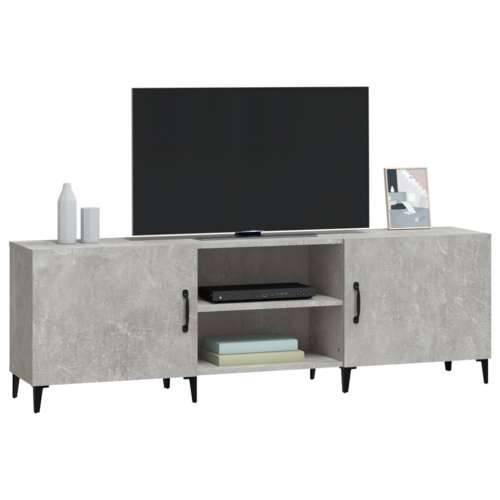 TV ormarić boja betona 150x30x50 cm od konstruiranog drva - Beton siva 1 Cijena